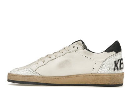 Golden Goose Ball-Star Low White Nappa Black Star