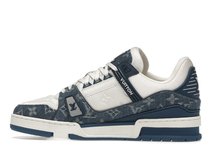 Louis Vuitton LV Trainer Monogram Denim White Blue