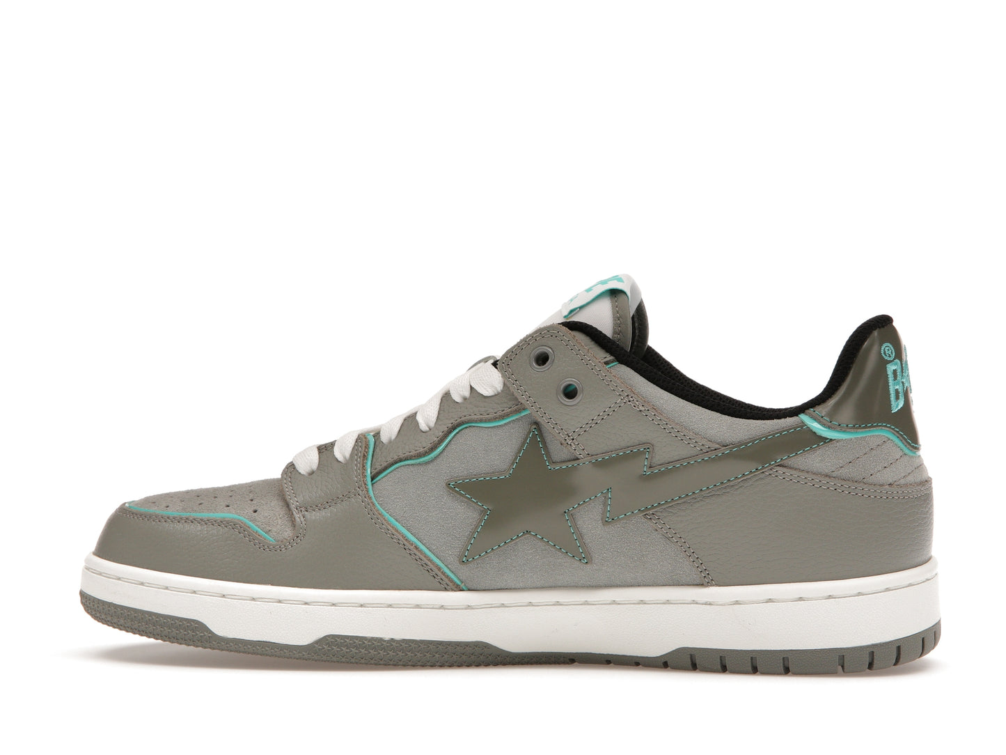 A Bathing Ape Bape SK8 Sta Grey Turquoise