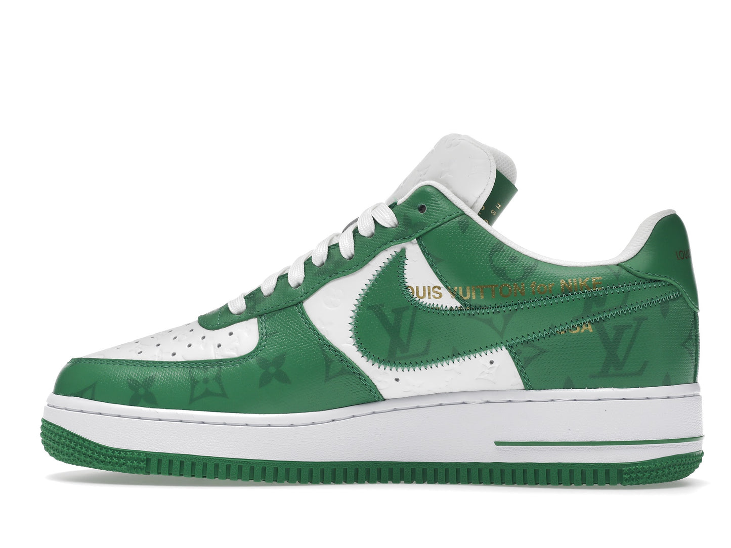 Louis Vuitton Nike Air Force 1 Low By Virgil Abloh White Green