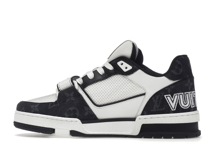 Louis Vuitton LV Trainer Velcro Strap Monogram Denim Black White