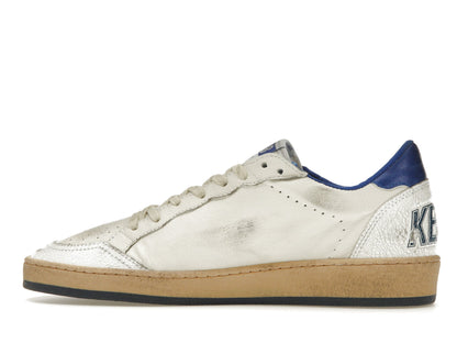 Golden Goose Ball-Star Low White Bluette