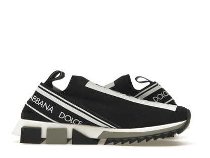 Dolce & Gabbana Sorrento Logo Slip On Black Grey White