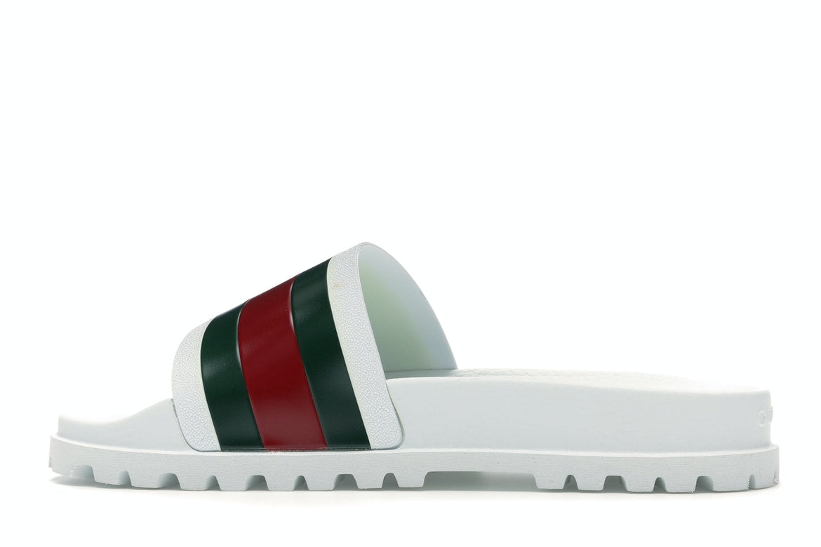 Gucci Web Slide Sandal White