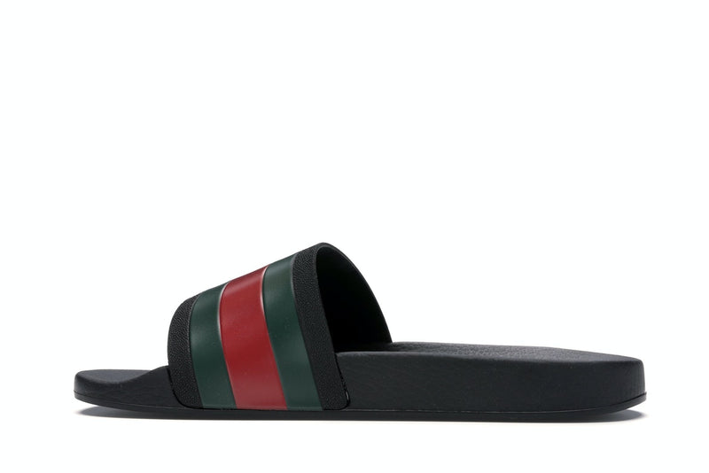 Gucci Rubber Slides Red Green
