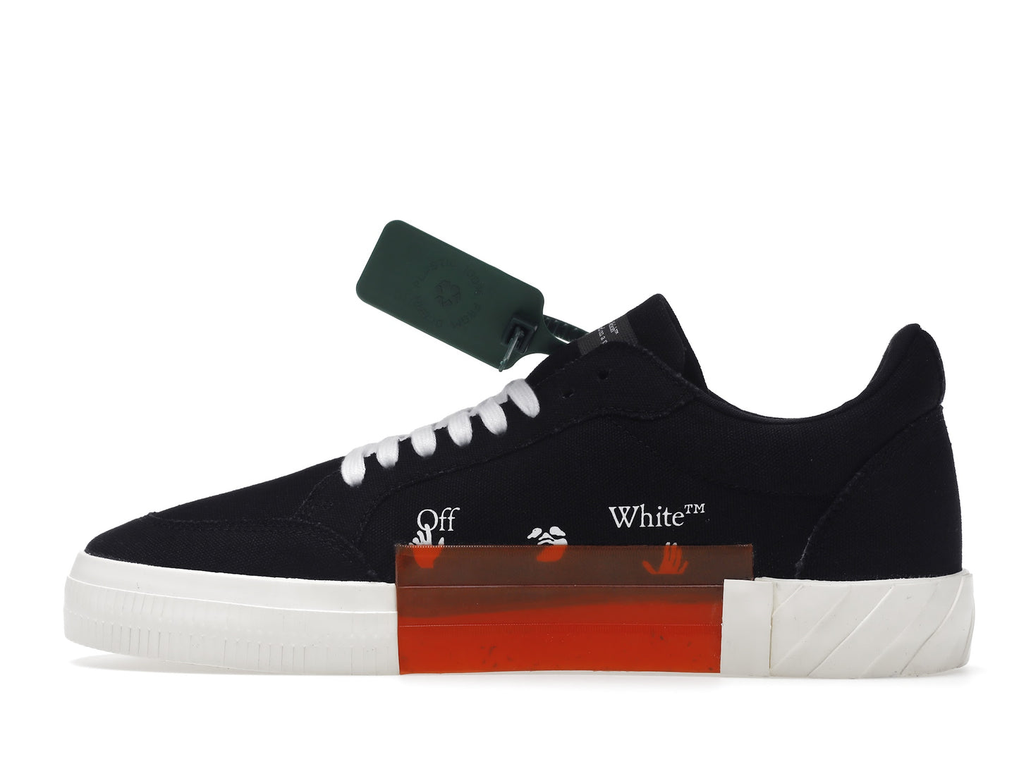 OFF-WHITE Vulc Low Noir Blanc Blanc