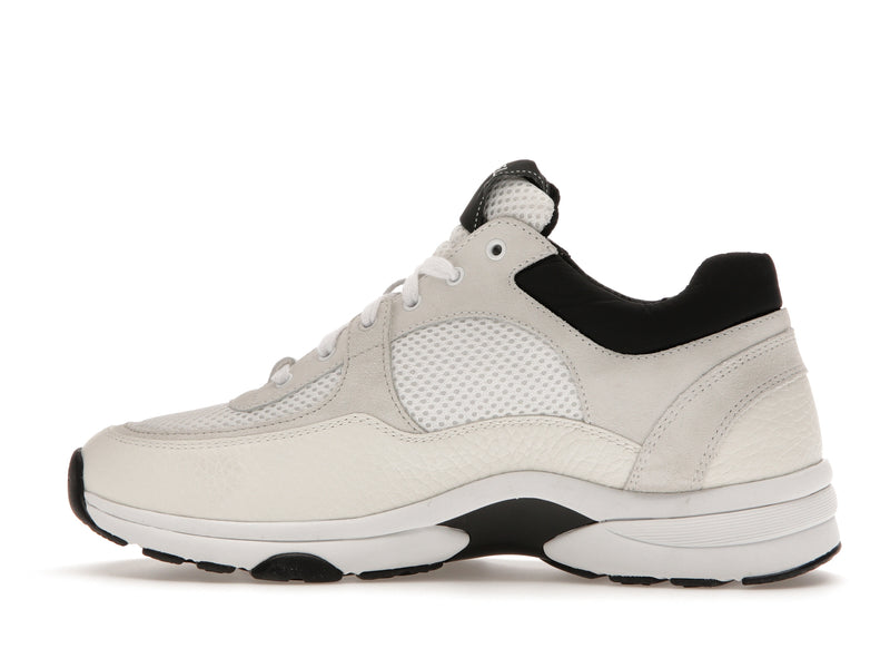 Chanel Low Top Trainer Suede White Black