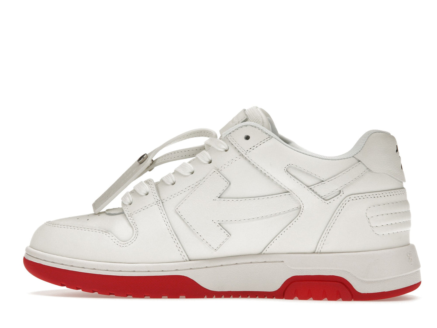 OFF-WHITE Out Of Office OOO Low Tops White Red 