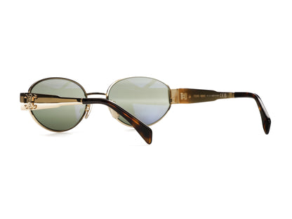 Celine Triomphe Metal 01 Sunglasses Gold/Green