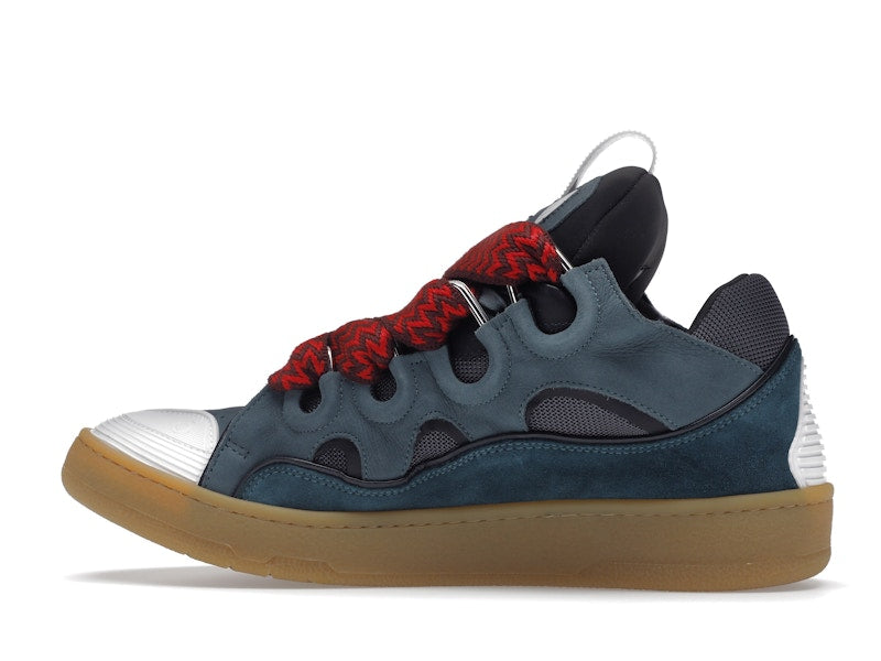 Lanvin Leather Curb Blue Grey