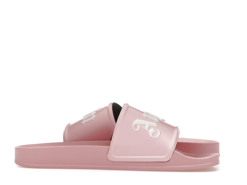 Palm Angels Pool Slides Soft Pink White