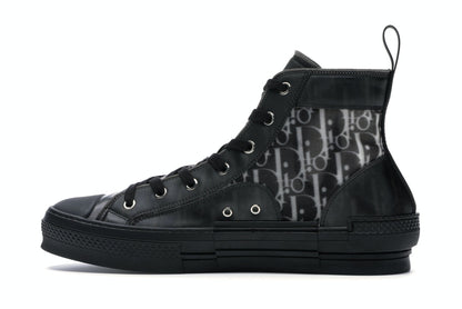 Dior B23 High Top Canvas Oblique Black