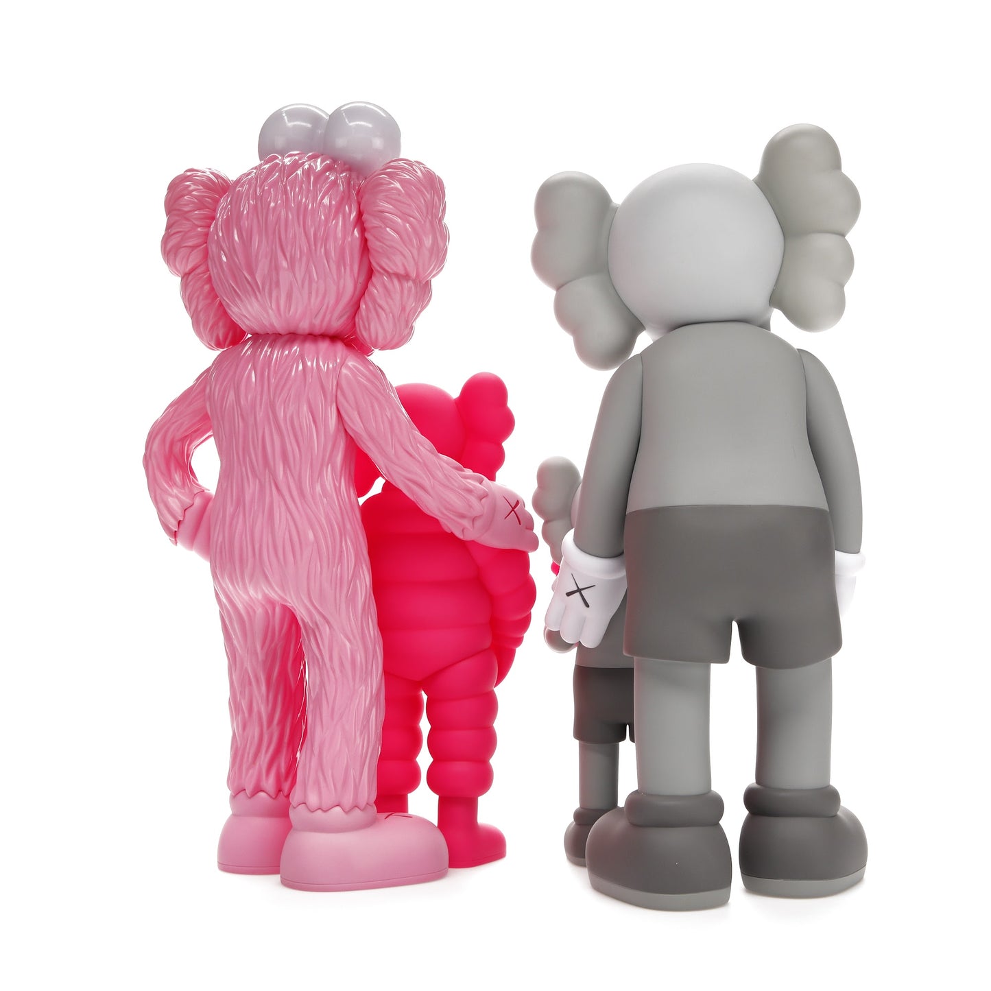 KAWS Family Vinyl Figures Grey/Pink