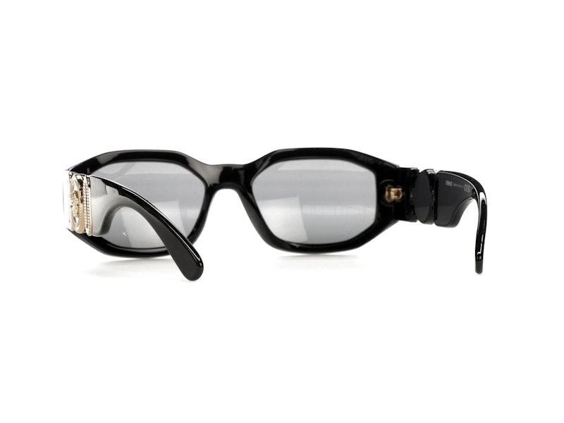 Versace Irregular Biggie Sunglasses Black/Black