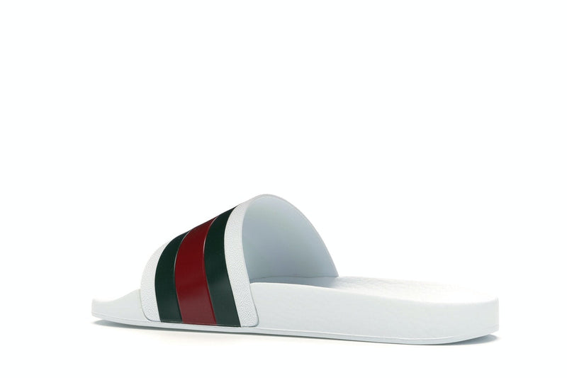 Gucci Pursuit Pool Slides White