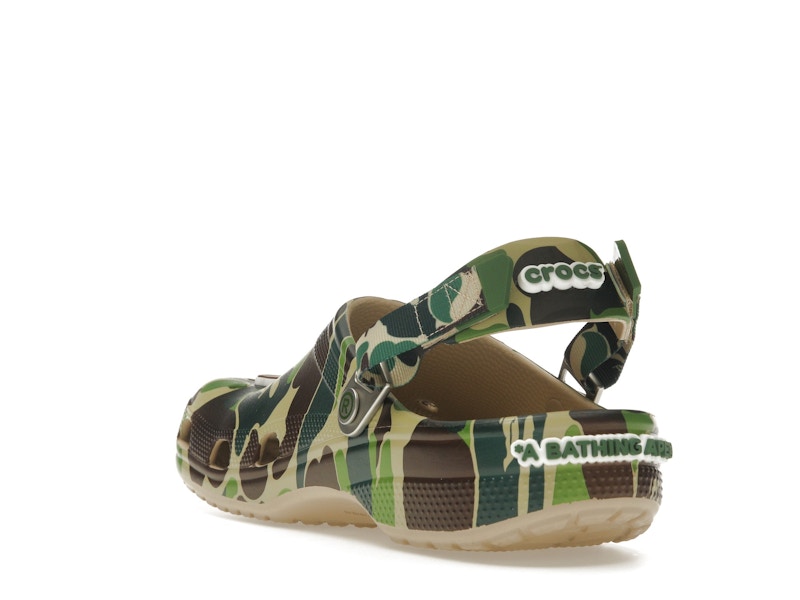 Crocs Classic Clog A Bathing Ape ABC Camo Green