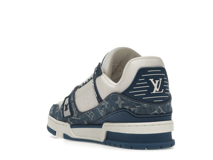 Louis Vuitton LV Trainer Monogram Denim White Blue