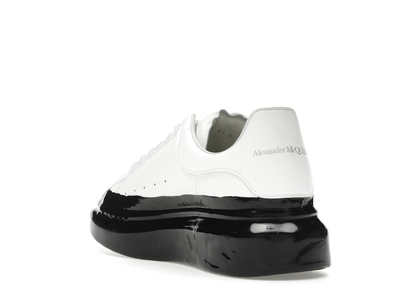 Alexander McQueen Oversized Paint Dipped White Black