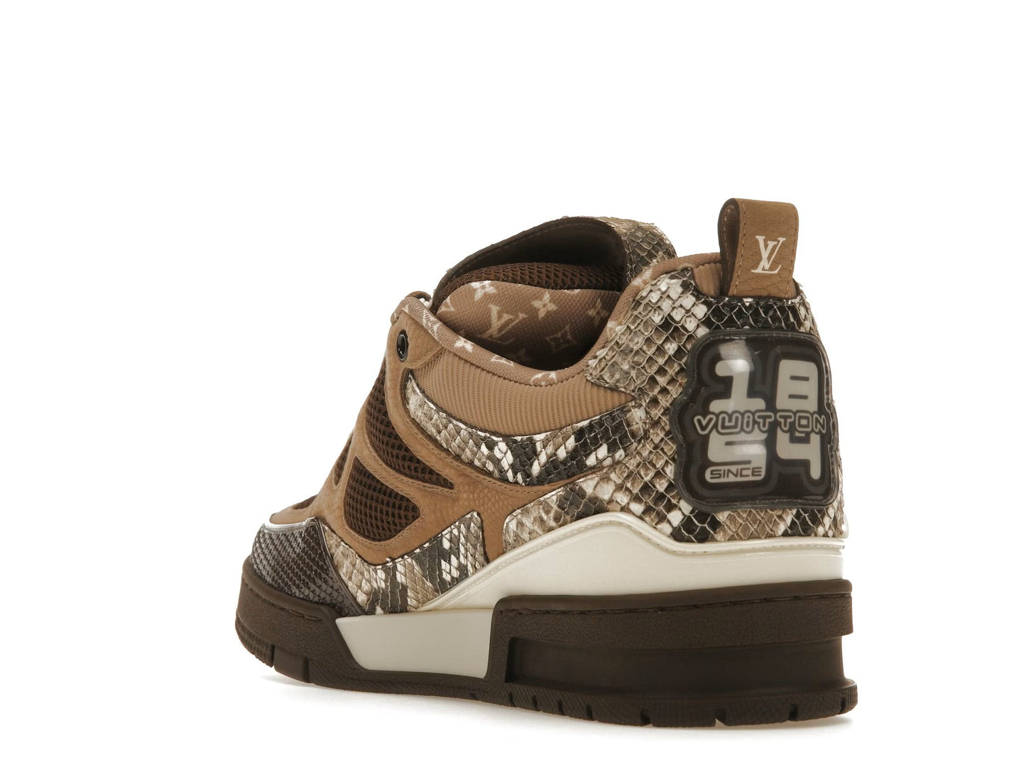 Louis Vuitton Skate Sneaker Brown Snakeskin