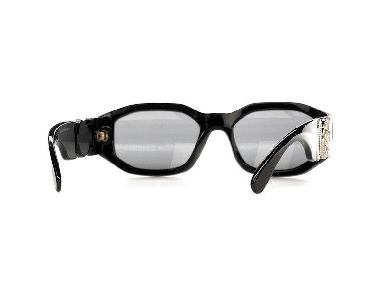 Versace Irregular Biggie Sunglasses Black/Black