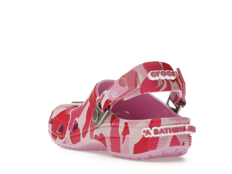 Crocs Classic Clog A Bathing Ape ABC Camo Pink