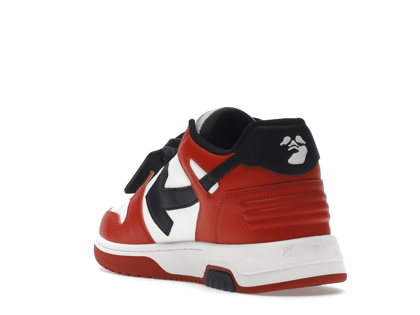 OFF-WHITE Out Of Office OOO Low Tops Black White Red