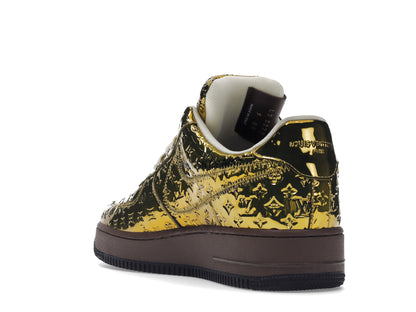 Louis Vuitton Nike Air Force 1 Low By Virgil Abloh Metallic Gold