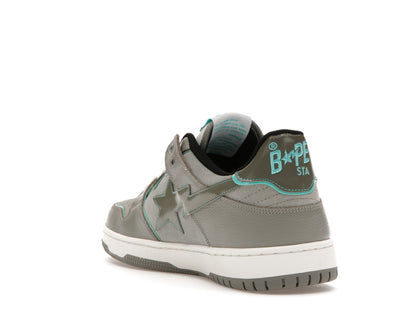 A Bathing Ape Bape SK8 Sta Grey Turquoise