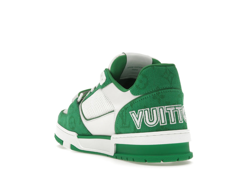Louis Vuitton Trainer Green Monogram Denim