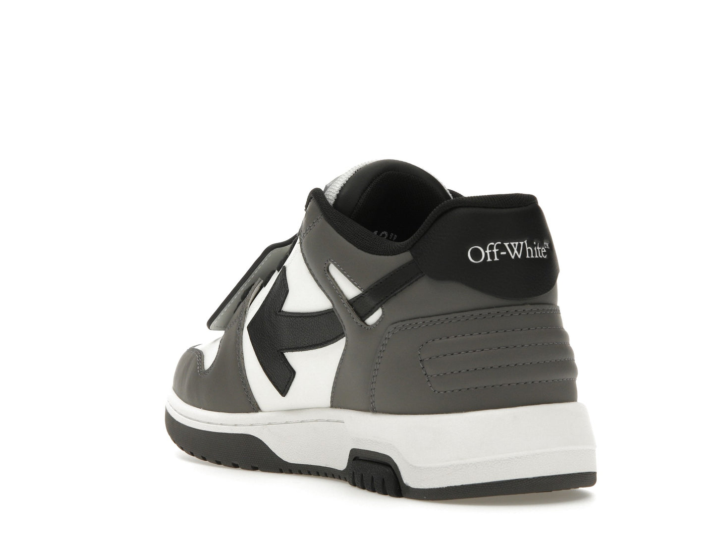 OFF-WHITE Out Of Office OOO Low Tops Dark Gray Black