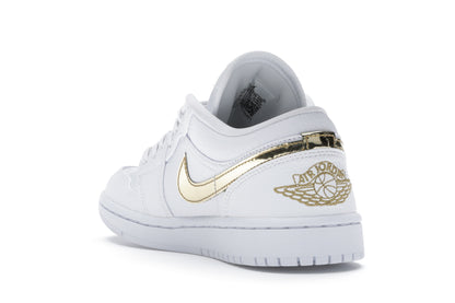 Jordan 1 Low White Metallic Gold