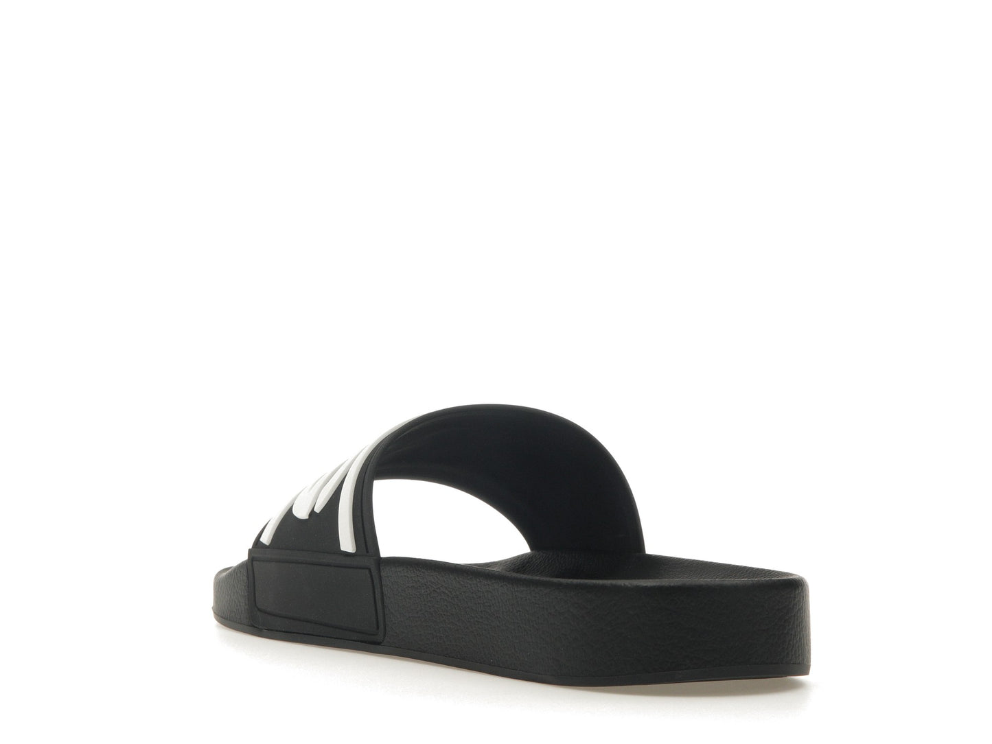 Dolce &amp; Gabbana Beachwear Sliders DG Logo Black White 