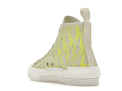 Dior B23 High Top White Yellow Oblique