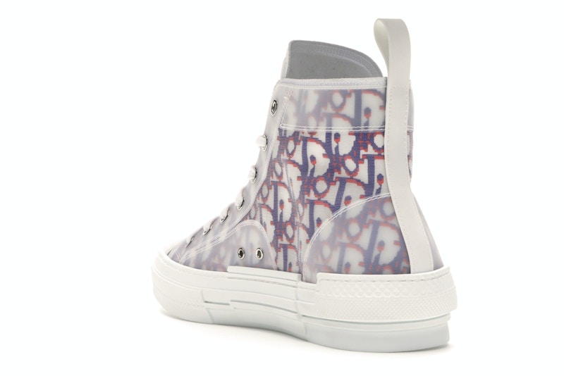 Dior B23 High Top Red Blue Oblique