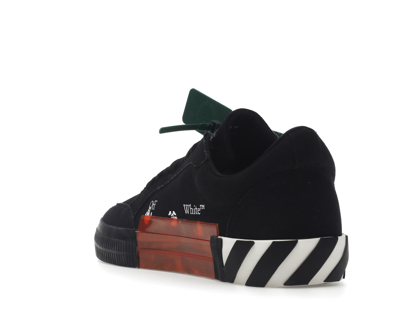 OFF-WHITE Vulc Low Toile Noir Blanc