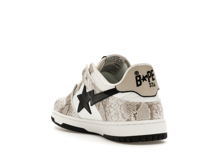 A Bathing Ape Sk8 Sta #1 Beige Snakeskin