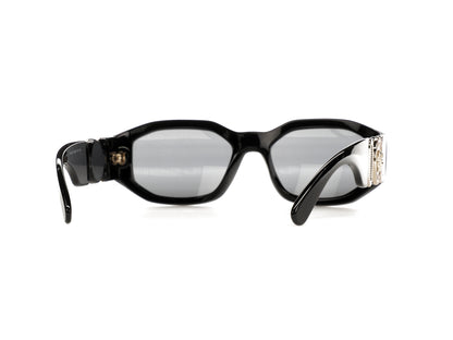 Versace Irregular Biggie Sunglasses Black/Dark Gray