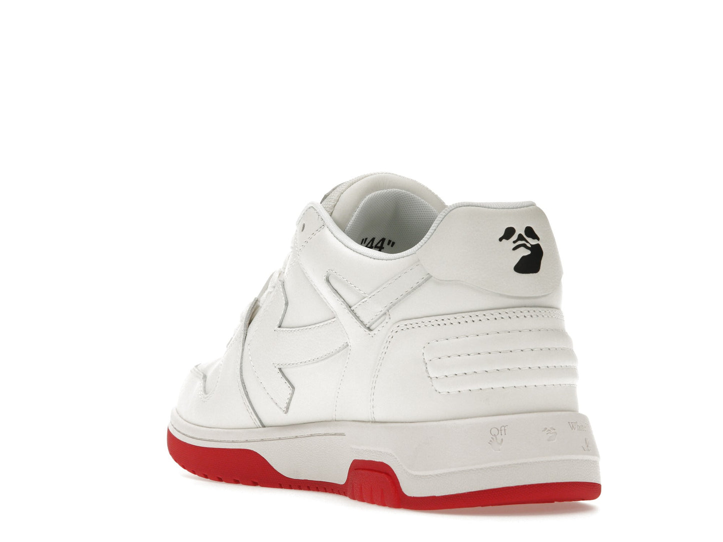 OFF-WHITE Out Of Office OOO Low Tops White Red 