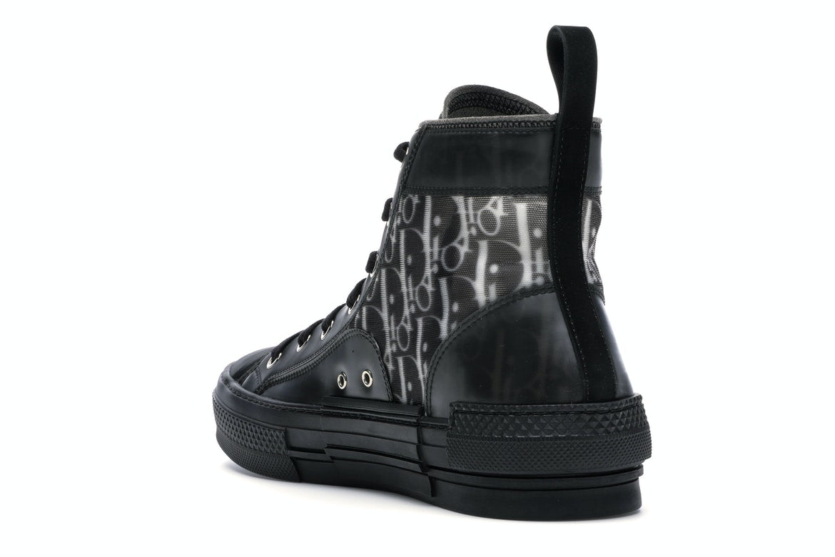 Dior B23 High Top Canvas Oblique Black