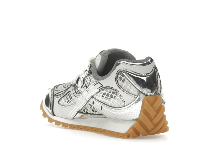 Bottega Veneta Orbit Silver White