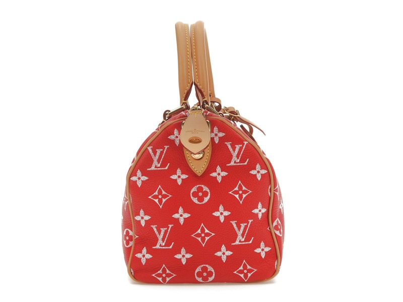 Louis Vuitton Speedy P9 Bandoulière 25 Monogram Leather Red