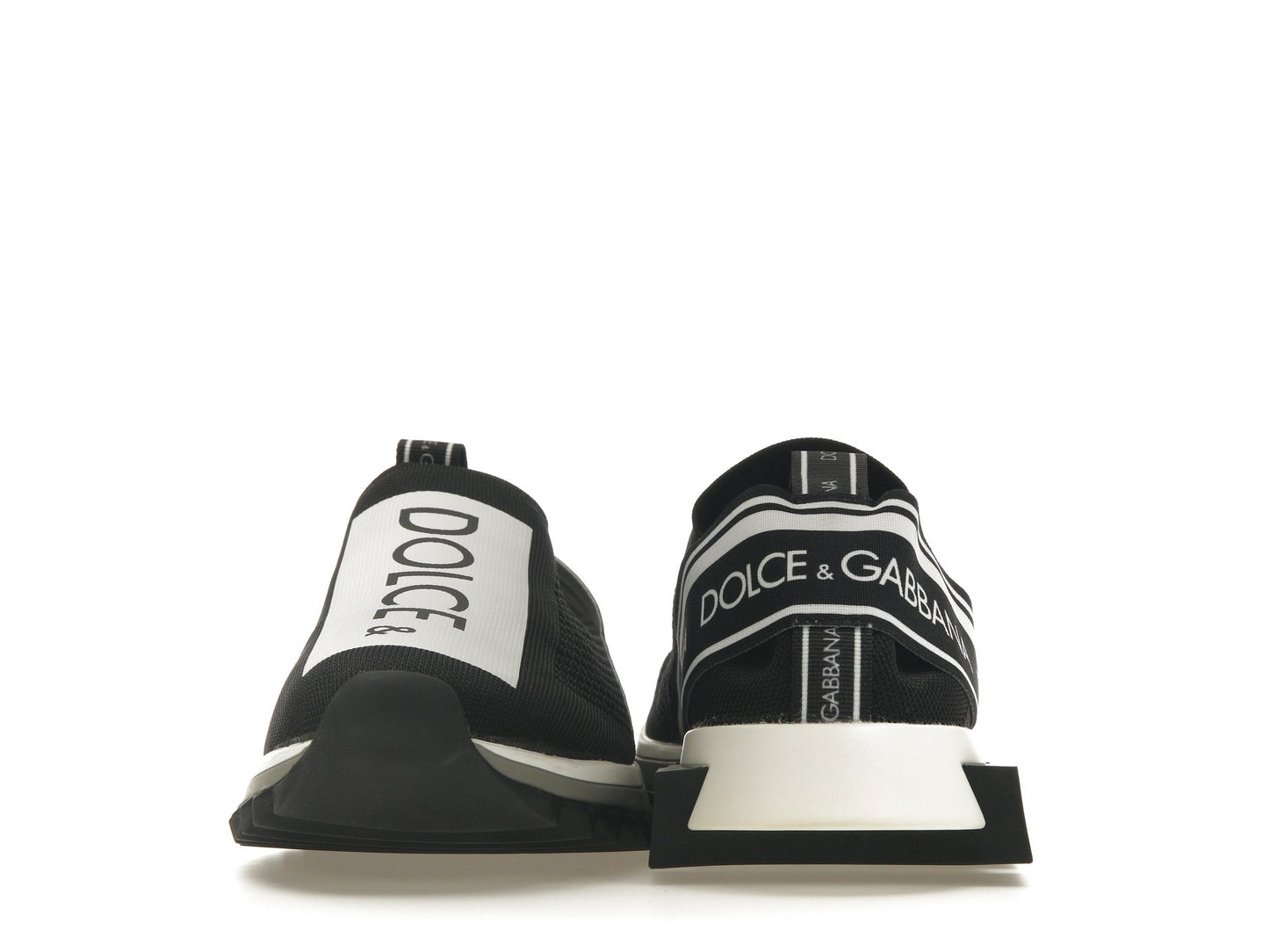 Dolce & Gabbana Sorrento Logo Slip On Black Grey White