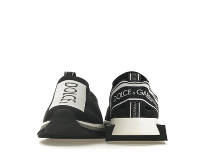 Dolce &amp; Gabbana Sorrento Logo Slip On Black Gray White 