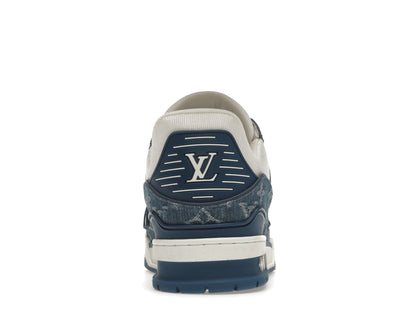 Louis Vuitton LV Trainer Monogram Denim White Blue