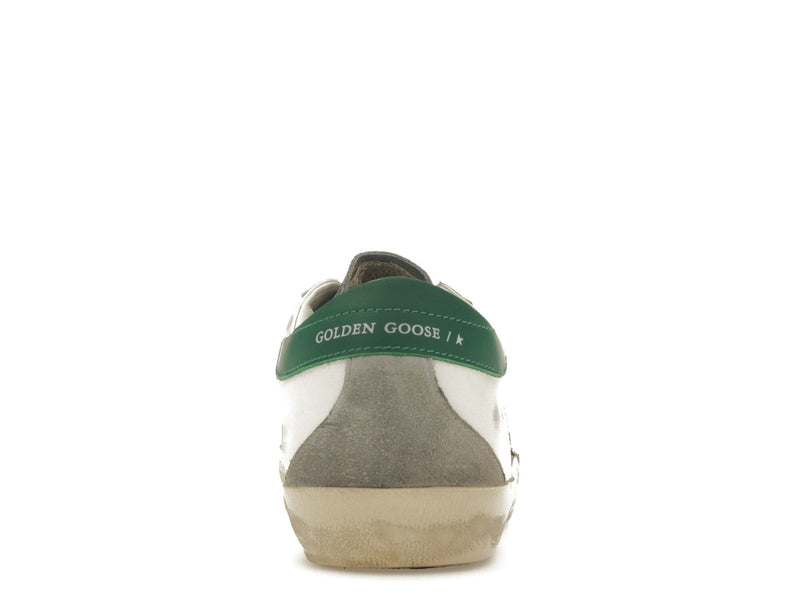 Golden Goose Super-Star White Silver Green
