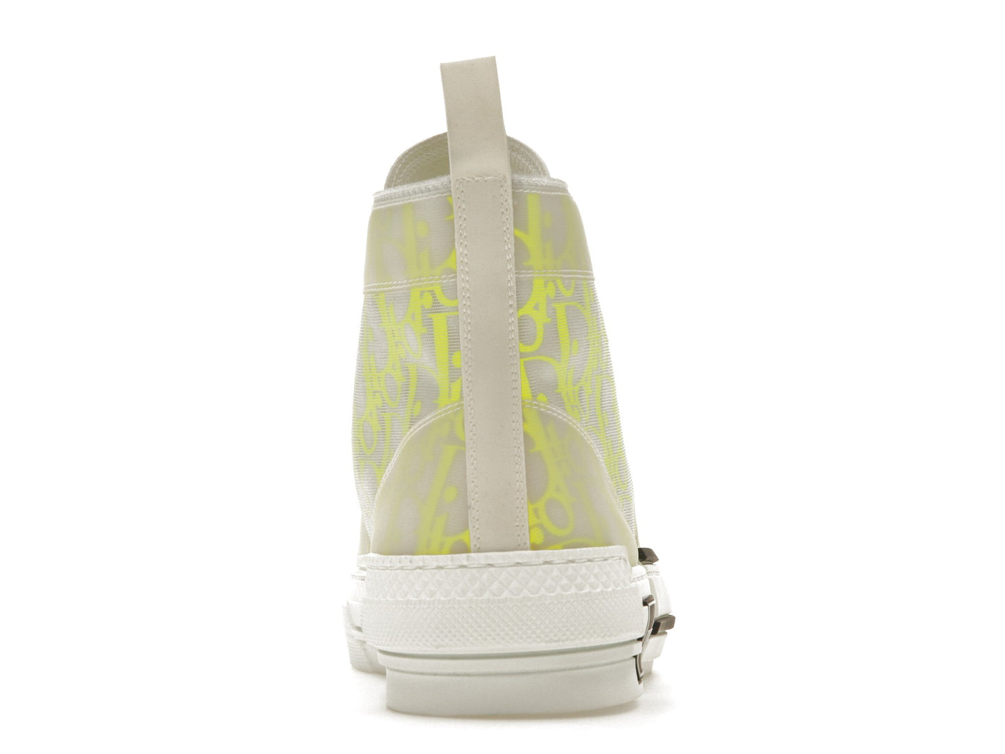 Dior B23 High Top White Yellow Oblique