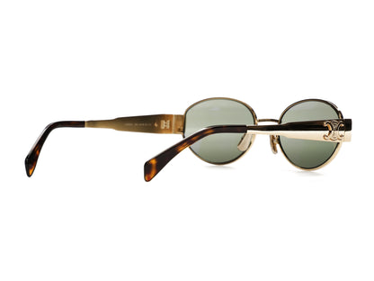 Celine Triomphe Metal 01 Sunglasses Gold/Green