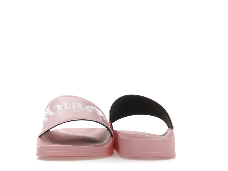 Palm Angels Pool Slides Soft Pink White