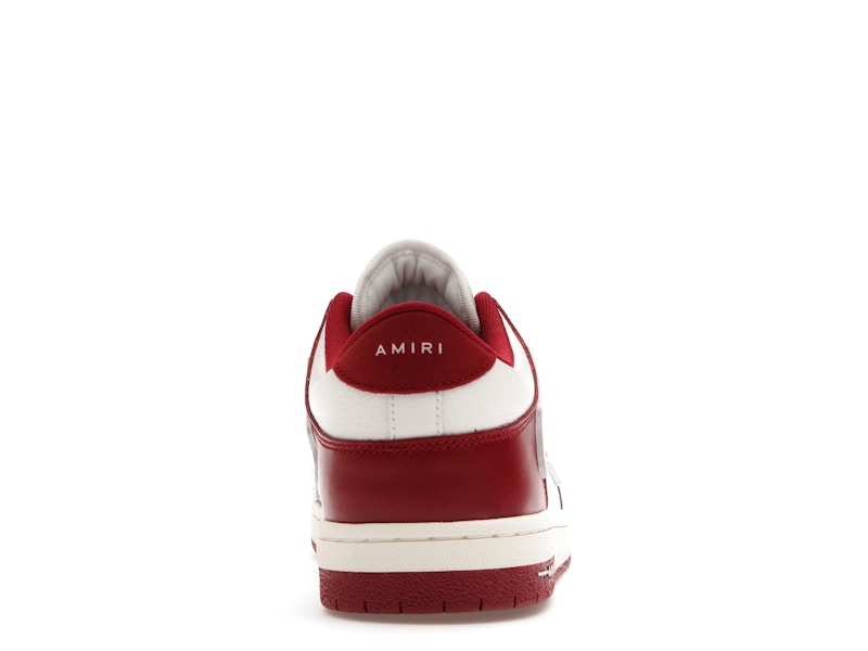 AMIRI Skel Top Low Rouge Blanc 