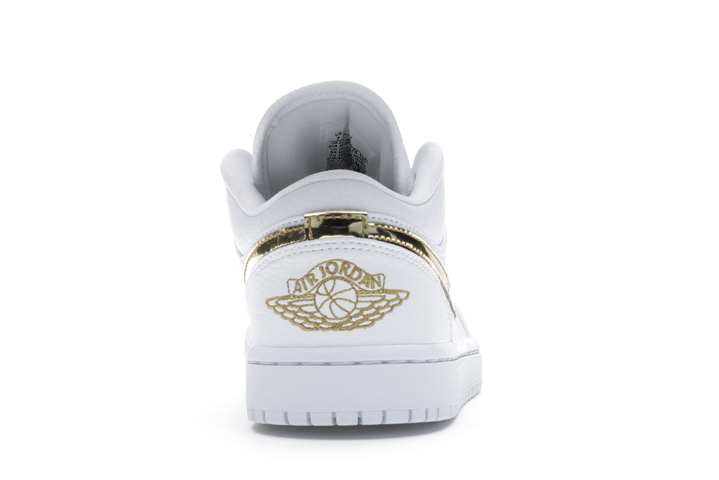 Jordan 1 Low White Metallic Gold